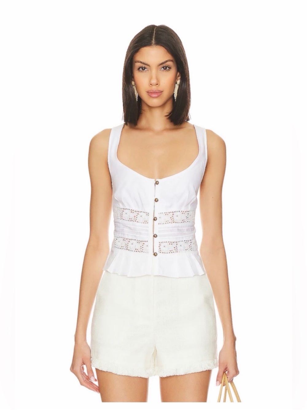 Free People Kianna Lace Tank Size Small